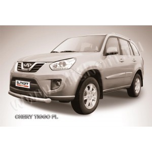 Slitkoff CT-FL-001 защита переднего бампера d76 Chery Tiggo FL (2013)