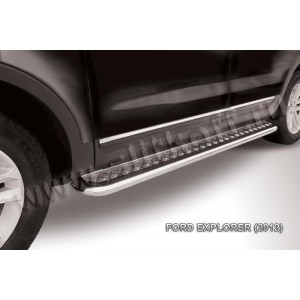 Slitkoff FEX007 защита порогов d57 с листом Ford Explorer (2012)