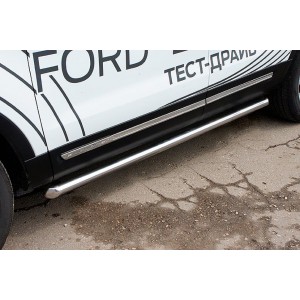 Slitkoff FEX18006 защита порогов d76 труба Ford Explorer (2018)