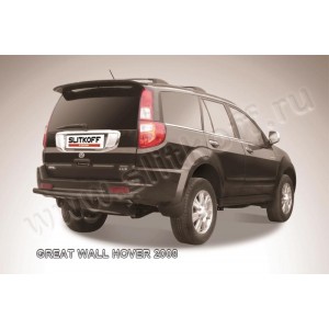 Slitkoff GWHN013B защита заднего бампера d57 черная Great Wall Hover 2008