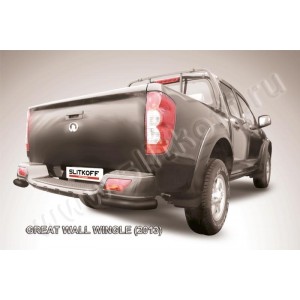 Slitkoff GWWIN-011B защита заднего бампера уголки d57 черные Great Wall Wingle (2013)