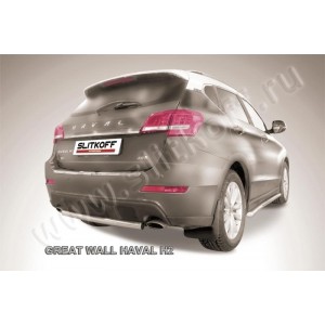 Slitkoff HavH2007 защита заднего бампера d57 короткая Haval H2