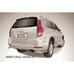 Slitkoff HavH9010 защита заднего бампера уголки d76 Haval H9