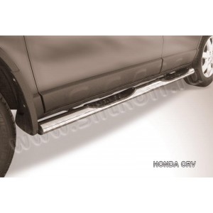 Slitkoff HCRV005 защита порогов d76 с проступями Honda CR-V (2009)