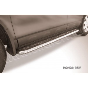 Slitkoff HCRV006 защита порогов d57 с листом Honda CR-V (2009)