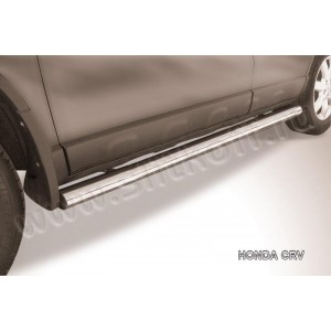 Slitkoff HCRV007 защита порогов d76 труба Honda CR-V (2009)