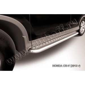Slitkoff HCRV13-007 защита порогов d76 труба Honda CR-V (2013) (2L)