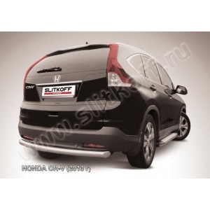 Slitkoff HCRV13-009 защита заднего бампера d76 радиусная Honda CR-V (2013) (2L)