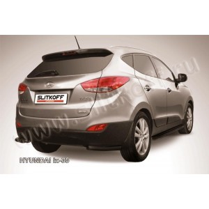 Slitkoff Hix35-010B защита заднего бампера уголки d57 черные Hyundai ix-35