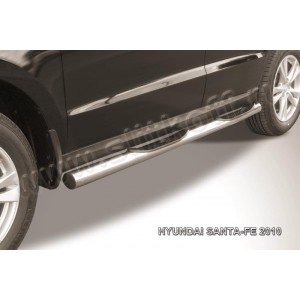 Кенгурятник 57 мм низкий для Hyundai Santa Fe Сlassic 2000-2012 артикул HSFT008