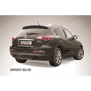Slitkoff IN.EX006B защита заднего бампера d57 черная Infiniti EX-35
