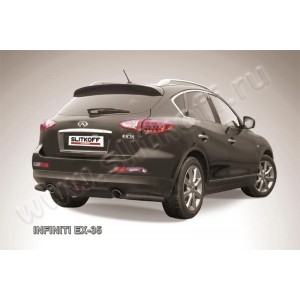 Slitkoff IN.EX007B защита заднего бампера уголки d57 черные Infiniti EX-35