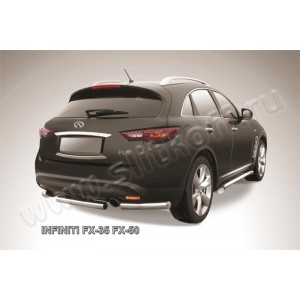 Slitkoff IN.FX009 защита заднего бампера d57 Infiniti FX-35; FX-50