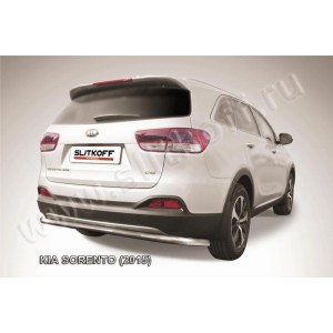 Slitkoff KS15-011 защита заднего бампера d57 длинная KIA Sorento (2015)