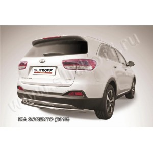 Slitkoff KS15-013 защита заднего бампера d57 радиусная KIA Sorento (2015)