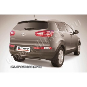Slitkoff KSP010-012B защита заднего бампера d57 черная KIA Sportage (2010)