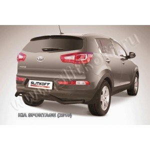 Slitkoff KSP010-014B защита заднего бампера d57 "волна" черная KIA Sportage (2010)