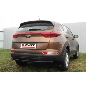 Slitkoff KSP16-009B защита заднего бампера d42 черная KIA Sportage (2016)