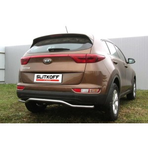 Slitkoff KSP16-010 защита заднего бампера d42 "волна" KIA Sportage (2016)