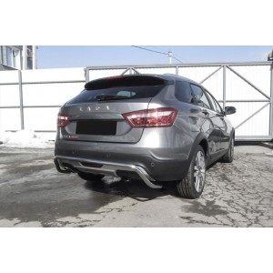 Slitkoff LadVSWCR06 защита заднего бампера d42 "скоба" Lada Vesta SW Cross
