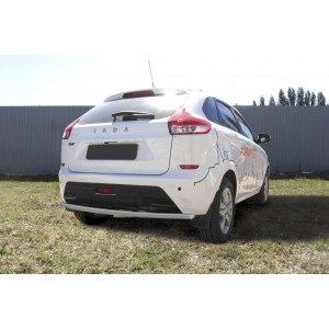 Slitkoff LadXR014S защита заднего бампера d42 серебристая Lada XRay