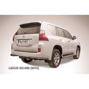 Slitkoff LGX017B защита заднего бампера уголки d76 черные Lexus GX460 (2010)