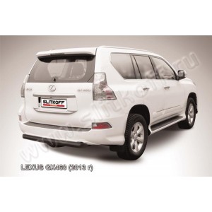 Slitkoff LGX13-009B защита заднего бампера d76 черная Lexus GX460 (2013)
