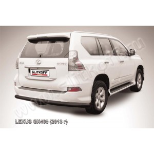 Slitkoff LGX13-010B защита заднего бампера d76 радиусная черная Lexus GX460 (2013)