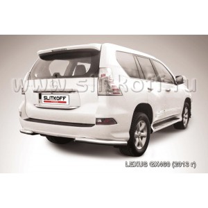Slitkoff LGX13-012 защита заднего бампера уголки d76 Lexus GX460 (2013)