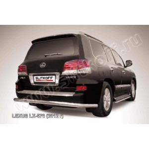Slitkoff LLX570-12-012 защита заднего бампера d76 Lexus LX-570