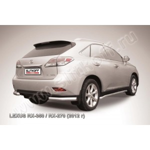 Slitkoff LRX35-12.012 защита заднего бампера уголки d76 Lexus RX350/RX270 (2012)