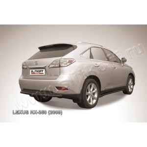 Slitkoff LRX35015B защита заднего бампера d57 черная Lexus RX350 (2009)