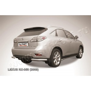 Slitkoff LRX35017 защита заднего бампера уголки d76 Lexus RX350 (2009)