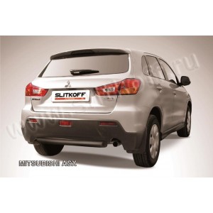 Slitkoff MAS011B защита заднего бампера d76 короткая черная Mitsubishi ASX