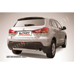 Slitkoff MAS012 защита заднего бампера d57 короткая Mitsubishi ASX