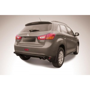 Slitkoff MAS14-015B защита заднего бампера d57 черная Mitsubishi ASX (2014)