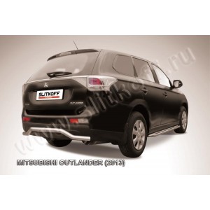 Slitkoff MOUT13-010 защита заднего бампера d57 "волна" Mitsubishi Outlander (2013)