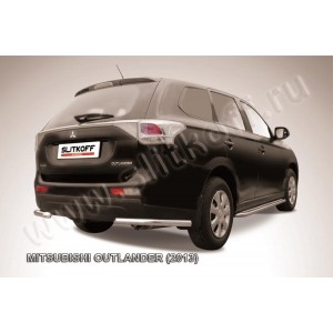 Slitkoff MOUT13-012 защита заднего бампера уголки d57 Mitsubishi Outlander (2013)