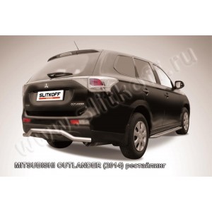 Slitkoff MOUT14-010 защита заднего бампера d57 "волна" Mitsubishi Outlander (2014)