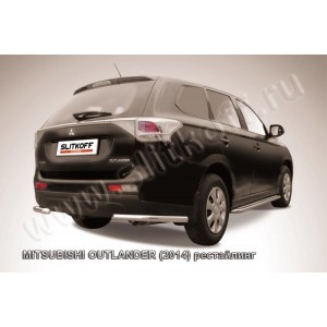 Slitkoff MOUT14-012 защита заднего бампера уголки d57 Mitsubishi Outlander (2014)