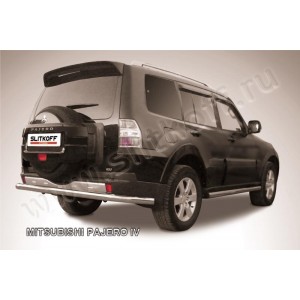 Slitkoff MPJ016 защита заднего бампера d76 Mitsubishi Pajero IV