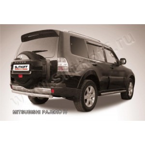 Slitkoff MPJ017 защита заднего бампера d76 короткая Mitsubishi Pajero IV