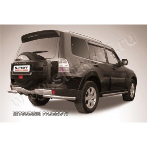 Slitkoff MPJ019 защита заднего бампера уголки d76 Mitsubishi Pajero IV