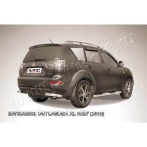 Slitkoff MXL10-012 защита заднего бампера уголки d57 Mitsubishi Outlander XL (рестайлинг 2010)