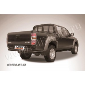 Slitkoff MZB014B защита заднего бампера d76 черная Mazda BT-50