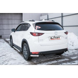 Slitkoff MZCX175-07 защита заднего бампера уголки d57 Mazda CX-5 (2017)