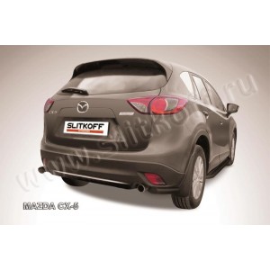 Slitkoff MZCX5-008B защита заднего бампера уголки d57 черные Mazda CX-5