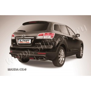 Slitkoff MZCX9009B защита заднего бампера d57 черная Mazda CX-9