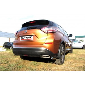 Slitkoff NIM16007 защита заднего бампера уголки d57 Nissan Murano (2016)