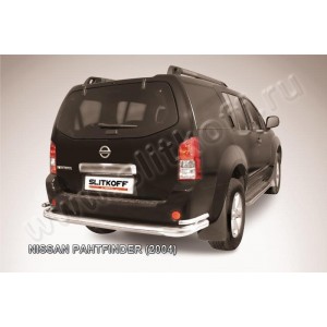 Slitkoff NIP012 защита заднего бампера d76+ d42 двойная Nissan Pathfinder R51